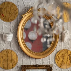 Stefania Dei Rossi Pappagallo Soggetto VI Piatto Oro><noscript><img width=