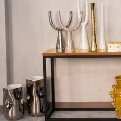 Ceramica Gatti 1928 Perla Rosa Candelabro in ceramica><noscript><img width=