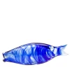 Casarialto Pesce medio in vetro di Murano blu> Statuine