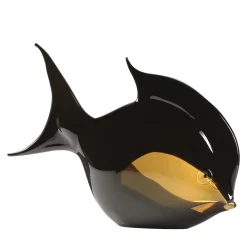 Fornace Mian Pesce orata nero e ambra d'acquario> Statuine