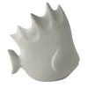 Lineasette Pesce tropicale grande in ceramica grigio> Statuine