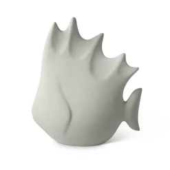 Lineasette Pesce tropicale grande in ceramica grigio> Statuine