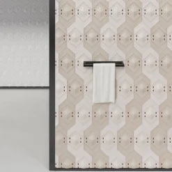 Bosa Piastrella Celestia rosa lucido in ceramica con dettagli in rame di Elena Salmistraro> Piastrelle E Pavimenti