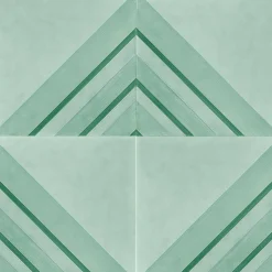 Francesco De Maio Piastrella Geometrie D’Ombra In Ceramica Verde Rame Motivo Triangolare><noscript><img width=