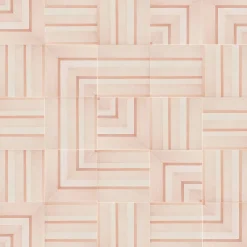 Francesco De Maio Piastrella Geometrie D’Ombra In Ceramica Rosa Cipria Motivo Quadrato> Piastrelle E Pavimenti