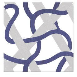 Francesco De Maio Piastrella Il Guardiano In Ceramica Grigia E Viola Motivo Geometrico> Piastrelle E Pavimenti