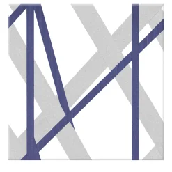 Francesco De Maio Piastrella Il Saraceno In Ceramica Grigio Chiaro E Viola Motivo Geometrico> Piastrelle E Pavimenti