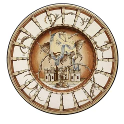 GINORI 1735 Piatto bianco Isabella - Edizione limitata di Gio Ponti> Piatti Decorativi