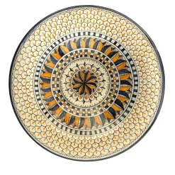 La Bottega del Vasaio Piatto da parete in maiolica Rinascimento geometrico> Piatti Decorativi