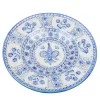 Sbigoli Terrecotte Firenze Piatto decorativo Fleur-de-Lis fiorentino blu di Lorenza Adami> Piatti Decorativi