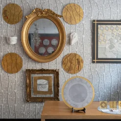 Stefania Dei Rossi Piatto Decorativo Palme Oro><noscript><img width=