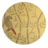 Stefania Dei Rossi Piatto Decorativo Pappagallo Soggetto II Oro> Piatti Decorativi