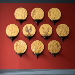 Stefania Dei Rossi Piatto Decorativo Pappagallo Soggetto V Oro> Piatti Decorativi