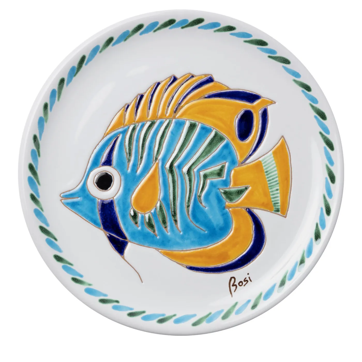 Cerasarda Piatto I Pesci #4 di Giorgio Bosi> Piatti Decorativi