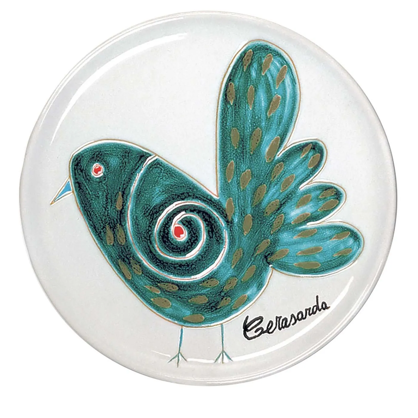 Cerasarda Piatto Le Pavoncelle #4> Piatti Decorativi