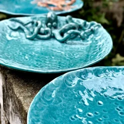 Patrizia Italiano Piatto rotondo con Octupus> Centrotavola