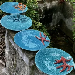 Patrizia Italiano Piatto rotondo con Octupus><noscript><img width=