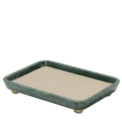 Giobagnara Piccoli vassoi rettangolari in pelle e marmo Monza #2> Svuotatasche