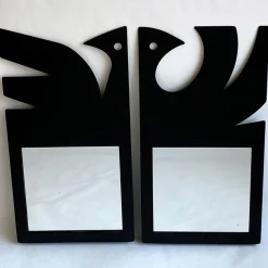 AV Metal Pirikitta Un piccolo specchio di metallo> Specchi Da Tavolo