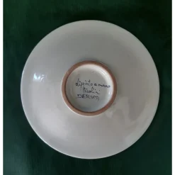 La Bottega del Vasaio Piuma di pavone gialla ⌀ Piatto decorativo da 16 cm><noscript><img width=