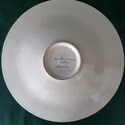 La Bottega del Vasaio Piuma di pavone gialla ⌀ Piatto decorativo da 35 cm><noscript><img width=