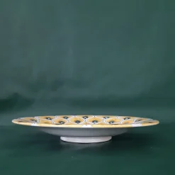 La Bottega del Vasaio Piuma di pavone gialla ⌀ Piatto decorativo da 25 cm><noscript><img width=