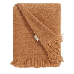 Jwana Hamdan Plaid in bouclè di cammello> Coperte