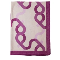 altreforme Plaid Signature In Lana e Cashmere Prugna> Coperte