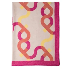 altreforme Plaid Signature In Lana e Cashmere Ciliegia> Coperte