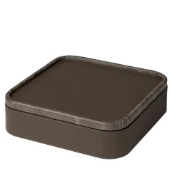 Giobagnara Polo Marmo Brown Scatola quadrata impilabile grande> Scatole
