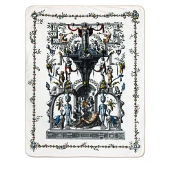 Grand Tour by Vito Nesta Pompei Plaid in velluto con disegno di grottesca> Coperte