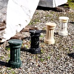 FiammettaV Home Collection POR TAN TE Vaso a colonna in marmo travertino satinato><noscript><img width=