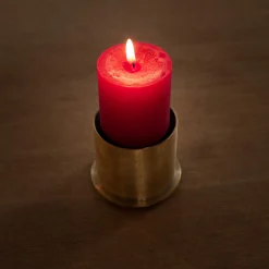 247LAB Portacandela C'era in Ottone con Finitura Dorata> Candelieri E Portacandele