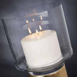 VGnewtrend PORTACANDELA ONE IN FOGLIA ORO><noscript><img width=