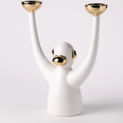 Andrea Maestri Portacandele bianco Zee> Candelieri E Portacandele