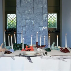 Ceramica Gatti 1928 Portacandele in Ceramica Fiamme Bestiali Tartaruga Borgogna><noscript><img width=