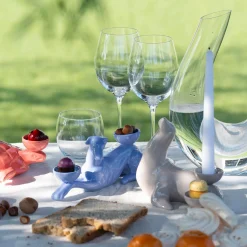 Ceramica Gatti 1928 Portacandele in Ceramica Fiamme Bestiali Foca Taupe><noscript><img width=