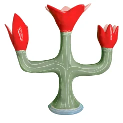 Bitossi Home Portacandele in ceramica multicolore Linfa> Candelieri E Portacandele