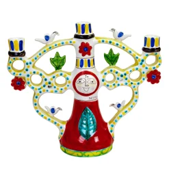 Ceramiche De Simone Portacandele in ceramica a tre bracci #2> Candelieri E Portacandele