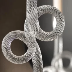 Aina Kari Portacandele in vetro di Murano Venetian Double Knot trasparente><noscript><img width=