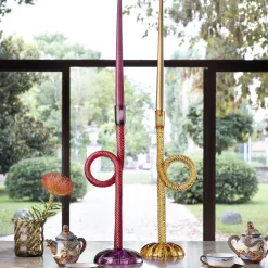 Aina Kari Portacandele Joyful Venetian Knot rosso e rubino> Candelieri E Portacandele