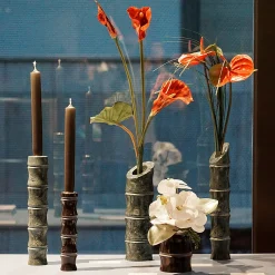 MMairo Portacandele Kadomatsu in marquina nera di Michele Chiossi><noscript><img width=