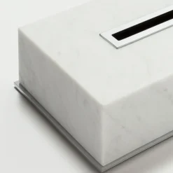 Giobagnara Portafazzoletti rettangolare in marmo Positano #5> Arredo Bagno