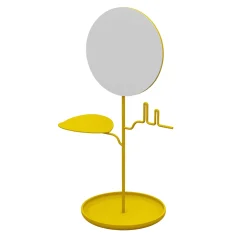 Nunzia Ponsillo Portagioie giallo Custode con specchio> Specchi Da Tavolo