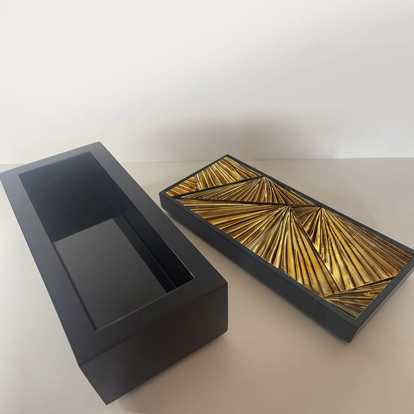 Ghirò Studio Portagioie nero e oro> Portagioie