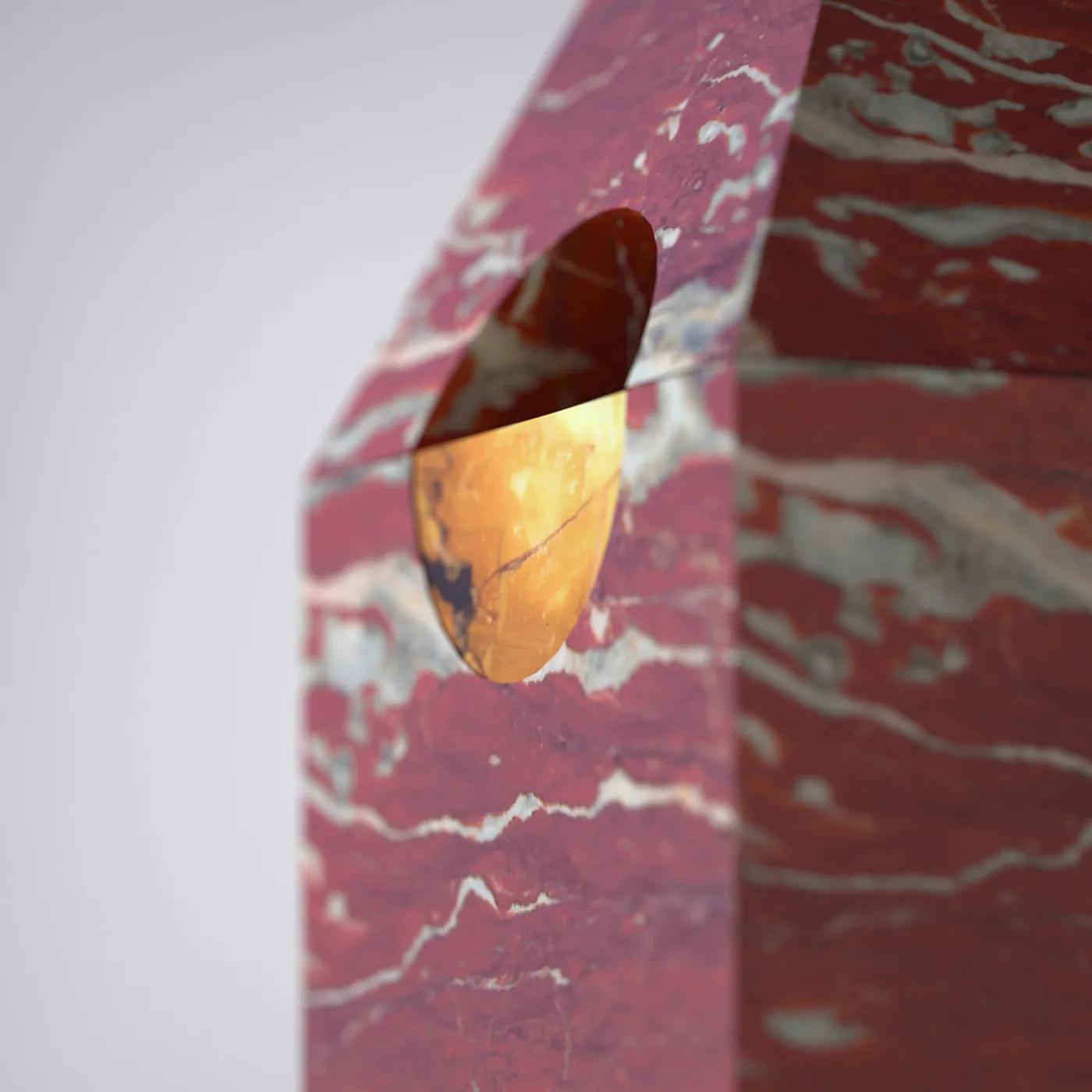 Carcino Design Portagioie Nostalgia in marmo rosso> Portagioie