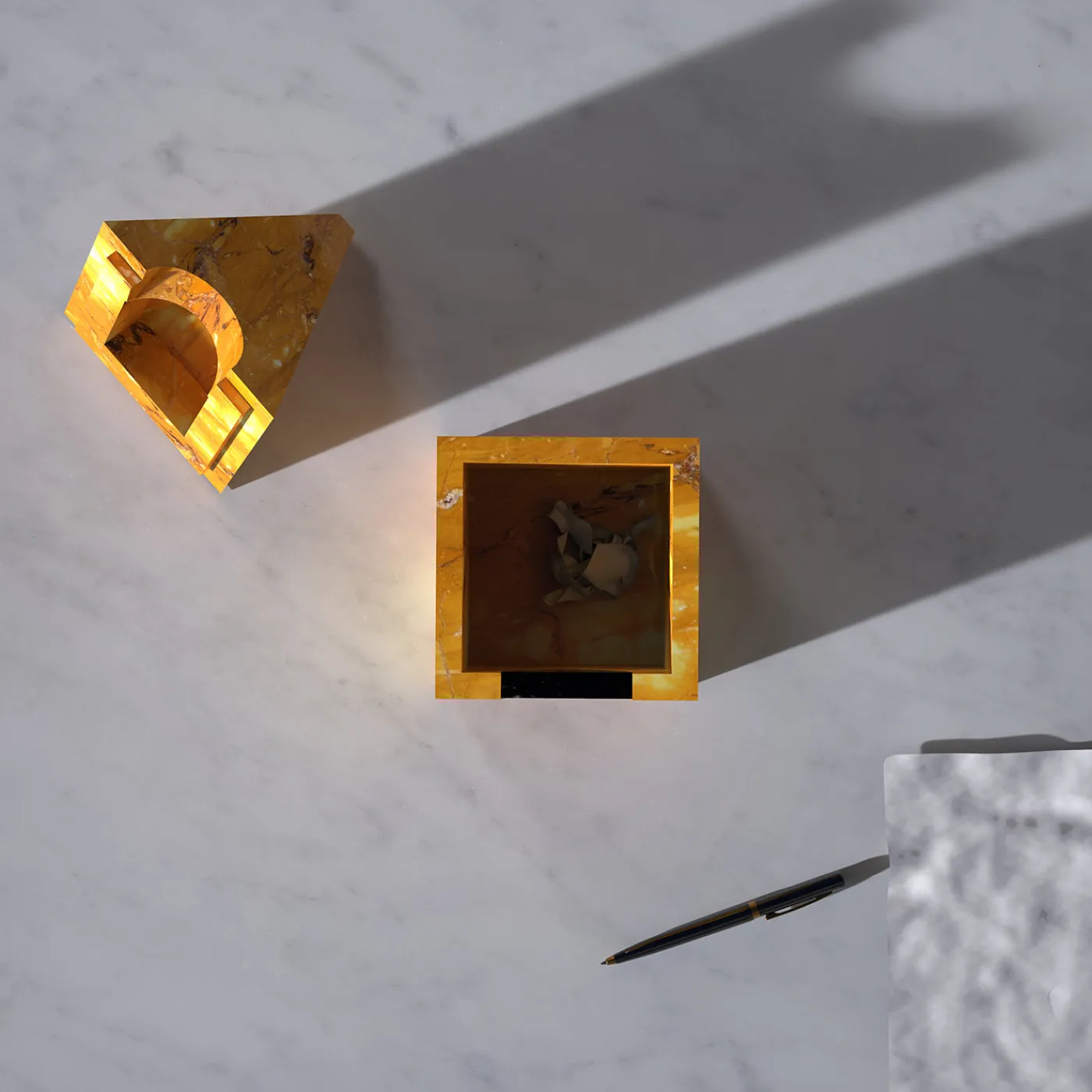 Carcino Design Portagioie Nostalgia in marmo giallo> Portagioie