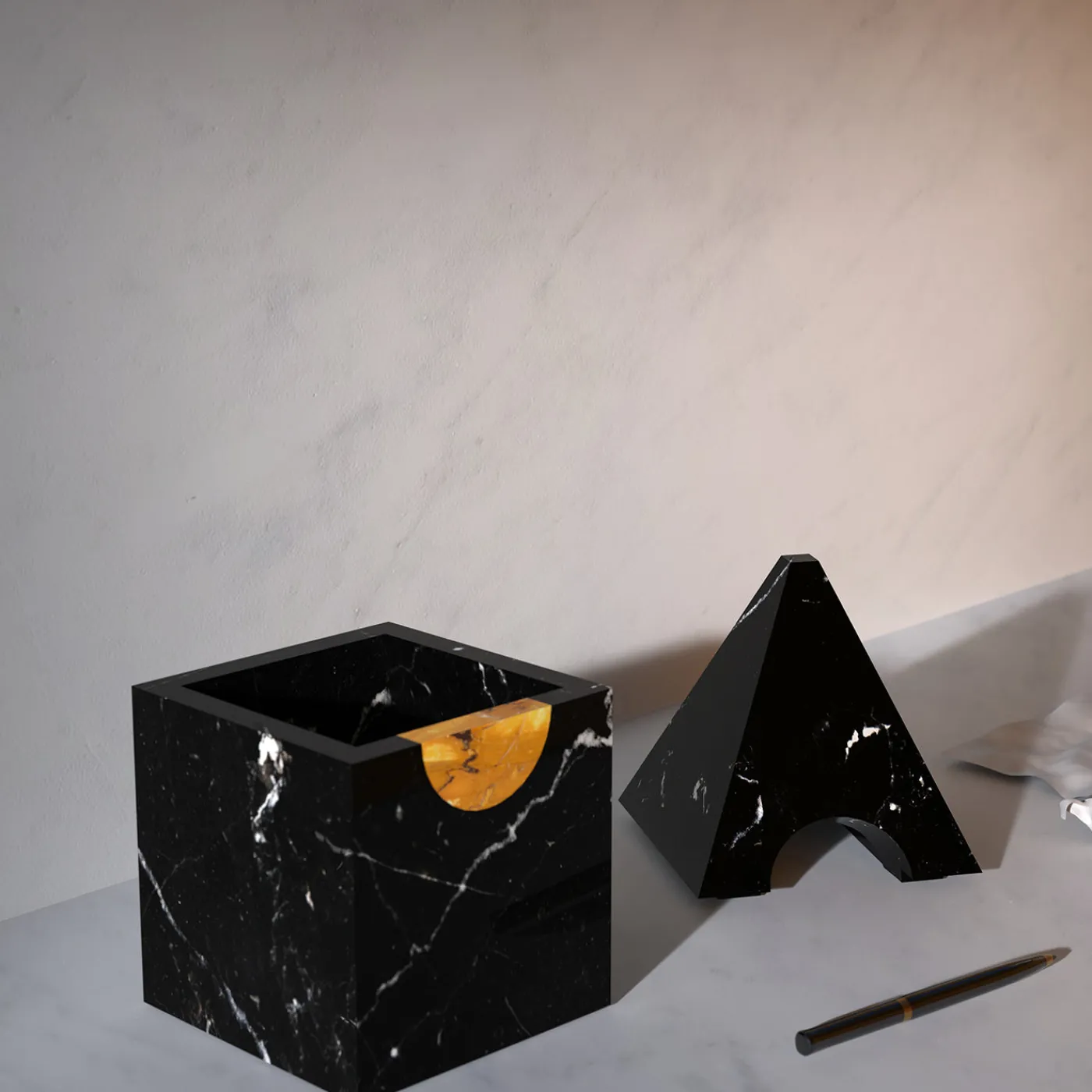 Carcino Design Portagioie Nostalgia in marmo nero> Portagioie