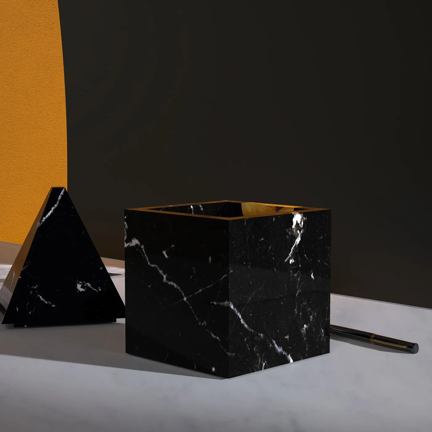 Carcino Design Portagioie Nostalgia in marmo nero> Portagioie