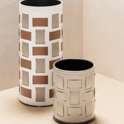 Rudi Portaombrelli Bino bianco con motivo Lisbona beige> Portaombrelli